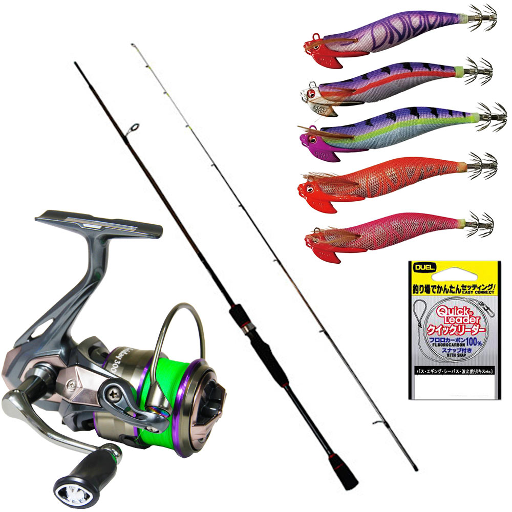 楽天市場】おり釣具 ティップランエギング フルセット [ロッド＆リール