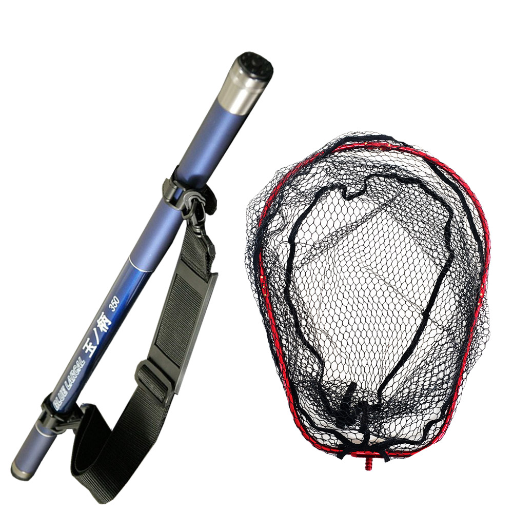 楽天市場】小継 タモ 折りたたみ 網M 2点セット BLUE LARCAL450