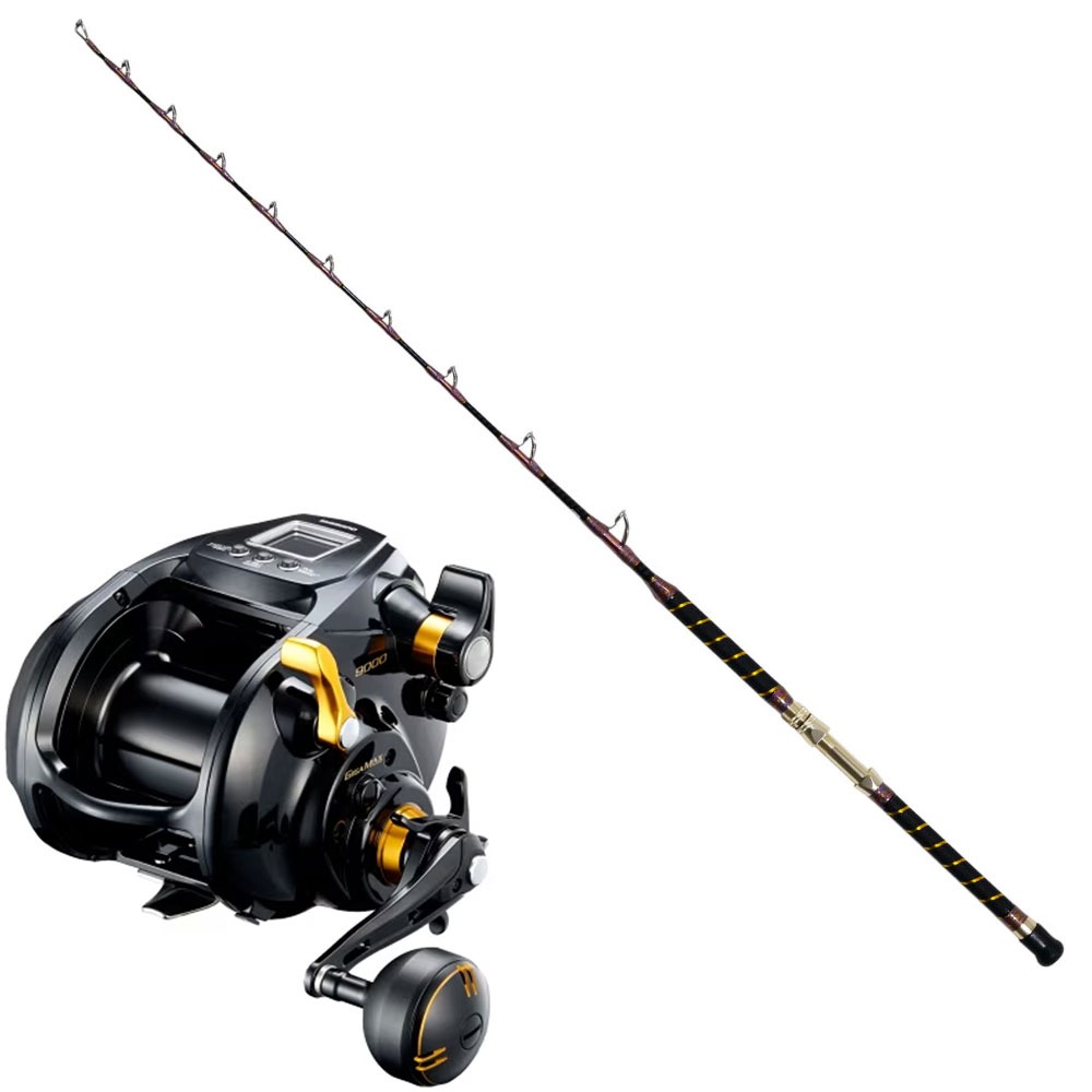おり釣具 グラスソリッド船竿 パグマイヨ クロス総糸巻 リアルワンST 170-300号 ＆ 22 ビーストマスター 9000 セット (ori-funeset875)｜おり釣具 大物 深海 キンメ アコウ クエ アブラボウズ イシナギ マグロ 電動リール グラスソリッド 総糸巻き