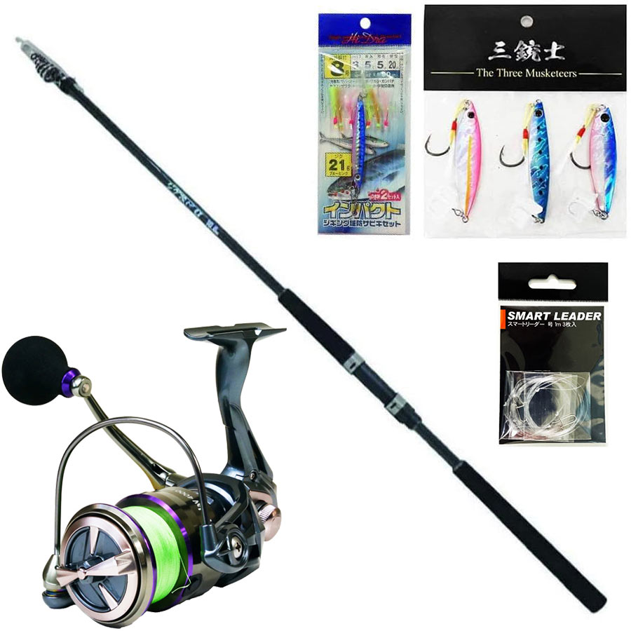 楽天市場】ショアジギ 初心者に コスパ最強 振り出し ジグ投げα 10.0ft