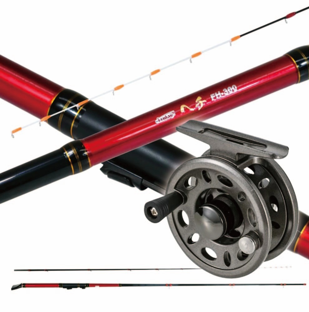 おり釣具 フライデー 黒鯛ヘチ釣りセット300 フライデー 黒鯛ヘチ 300＆PROMARINE RA60 ラウンドエース (hechi-set-003)｜おり釣具 ヘチ竿 ヘチ釣り 落とし込み釣り チヌ釣り 防波堤 ケーソン 防波堤 前打ち 大阪湾 名古屋湾 東京湾 横浜港｜沖釣り本舗