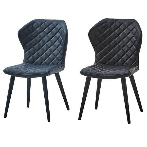 楽天市場】ダイニングチェア 2脚セット キルティングデザインで