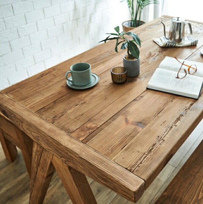 楽天市場】ダイニング ベンチ ベンチチェア 古木 古材 家具 140 木製