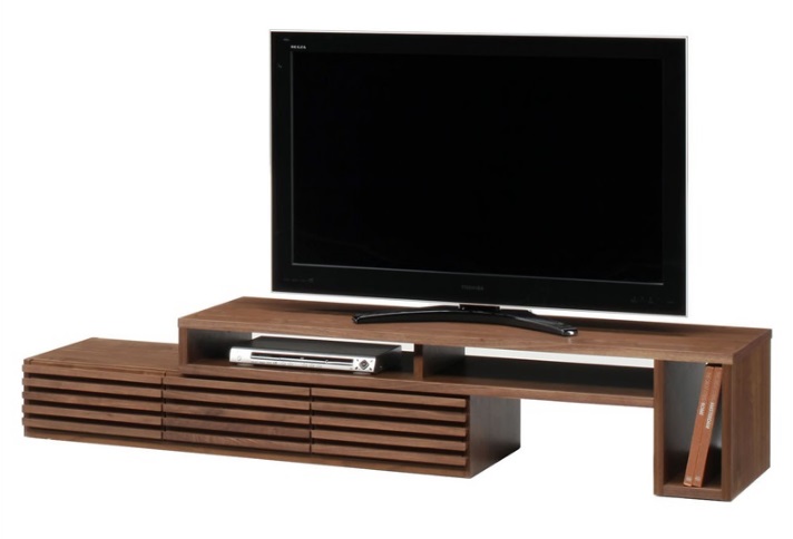 テレビ台 ローボード 完成品 テレビボード 幅153cm 153 伸縮 TVボード ウォールナット コーナー シンプル モダン 男前 木製 日本製 TVボード テレビ台 TV台 リビング収納 収納 リビングボード おしゃれ|OK家具牧場