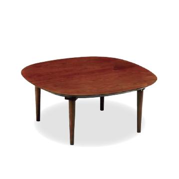 こたつ 家具調こたつ こたつテーブル 90×90 木製ウォールナット おしゃれ オーガ タモ 90cm 角丸タイプ 日本製 国産 正方形