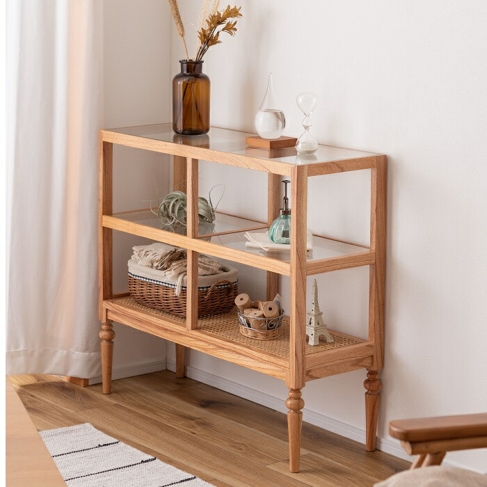 楽天市場】《東谷》オープンシェルフ おしゃれ 幅80cm 3段 完成品