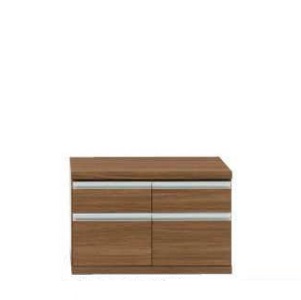 ローチェスト 新ラチス 組みあわせ調度品 用だんす リビング納める 75ｃｍ 合わせ目 リアルウォールナット（赤銅色） FLD-75S
