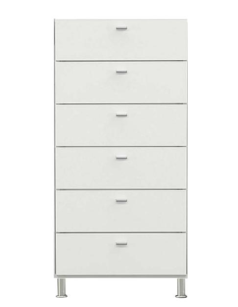 収納家具 ランドリー サニタリーチェストチェスト 60ｃｍ幅 ６段 ランドリーチェスト おしゃれ シンプル かっこいい サニタリーチェスト 白 洗面所 収納家具 ホワイト 開梱設置付き ｏｋ家具牧場 60cm チェスト 白 ランドリーチェスト 洗面所収納 収納