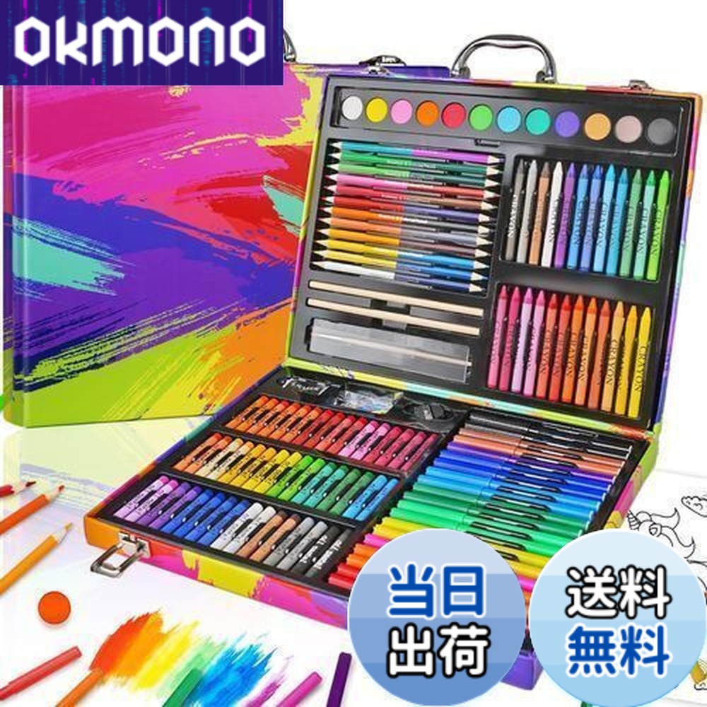 楽天市場】Okiki お絵かきセット【新登場 双頭式色鉛筆 クレヨン 184