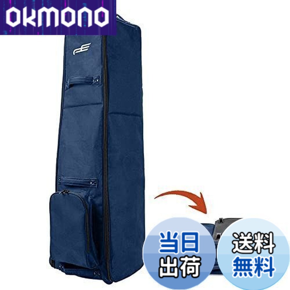 【送料無料】FMAFNLY ゴルフバッグカバー ゴルフ用トラベルカバー ホイール付き 折りたたみ式 ゴルフ航空バッグ ゴルフバッグ トラベルケース 耐摩耗性 ブルー｜OKmono