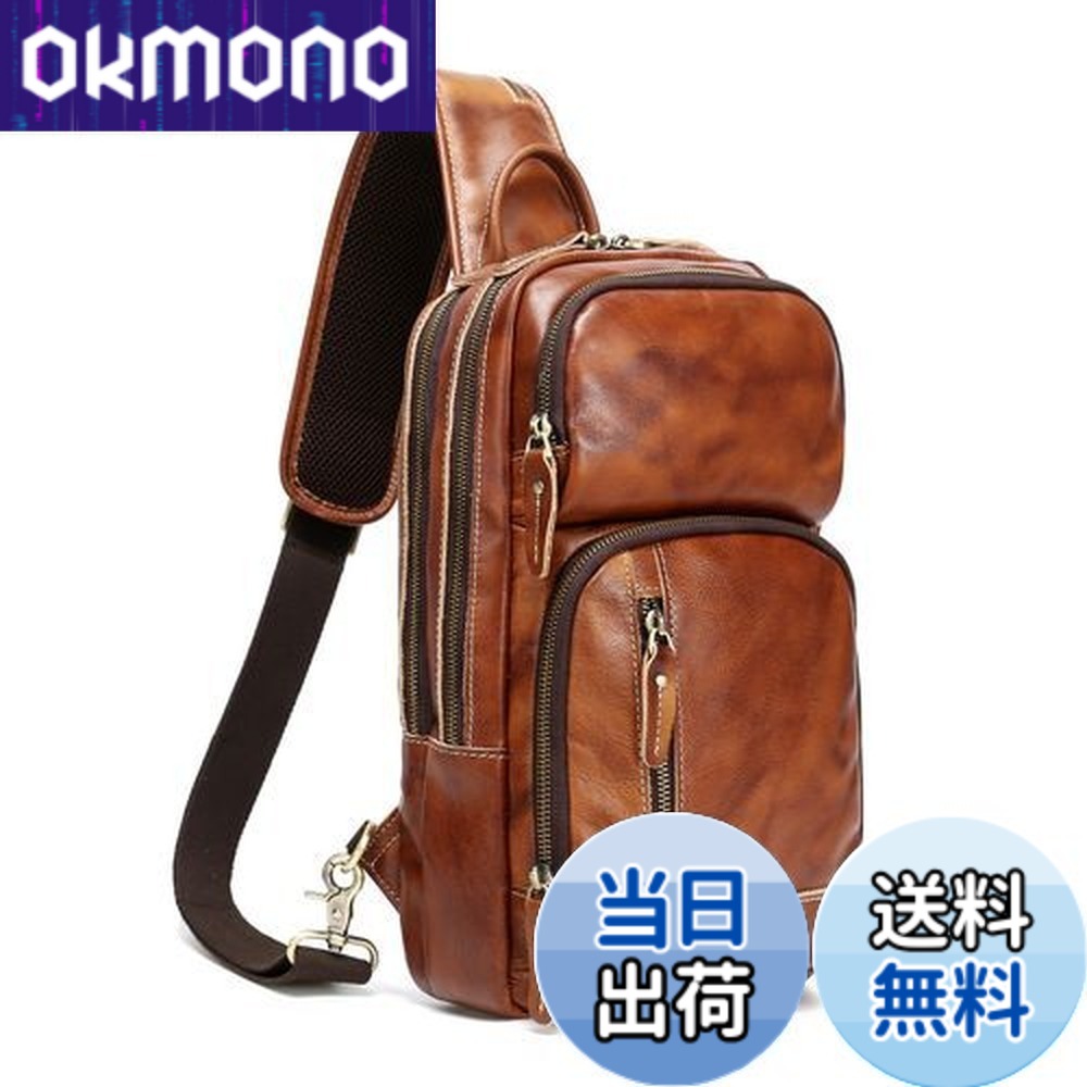 【貨物輸送無料】[Lannsyne] 上半身御徒面子 メンズ 本革 上半身うしろ側 なめし革 一般受け 成人男性 壱ショルダーバッグ USB申し受ける界面 10.5iniPad相応う 大電気容量 決定づける肩付替え 心地よい 通い 通学