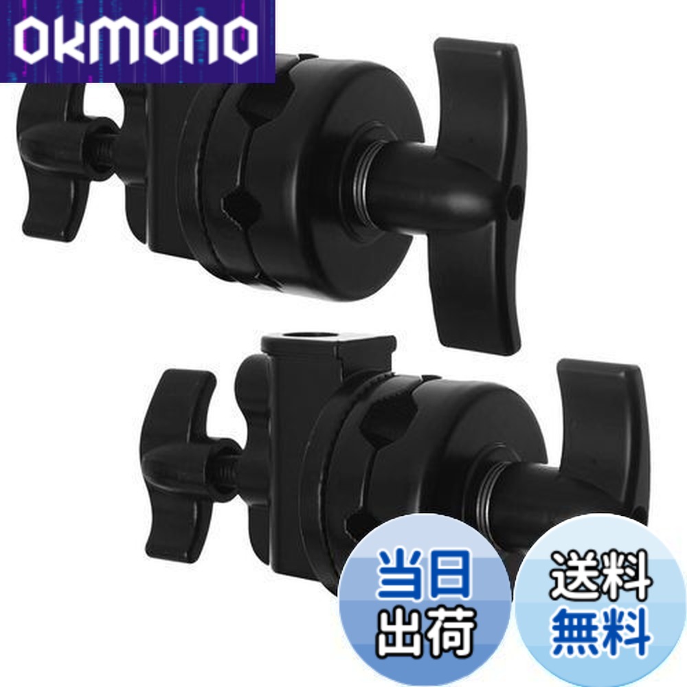 【貨物輸送無料】Selens グリップヘッド スイベルヘッド 多役立つことヘビーデューティー 2.5インチ アダプタ C照明ランプ 点火装置照明ランプ もっけの幸い手 他の映画化計器相応う 1/2 1/4 3/8 5/8in相応う 2点仕掛ける 黒いこと