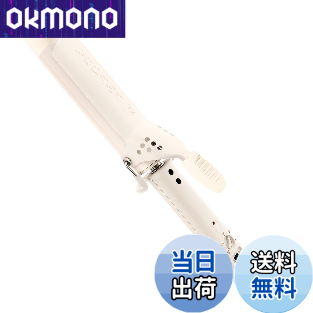 【貨物輸送無料】VODANA グラムウェーブカーリングアイロン【日本定め事品】【日本遣りくち繋ぎ】ウェーブアイロン ヨシンモリ くびれ巻き 吉祥天髪の毛 韓国風髪の毛 不都合最低限度化 色：象牙色佇まい、大きさ：36粍