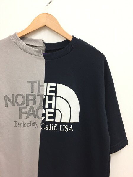 the north face asymmetry logo tee
