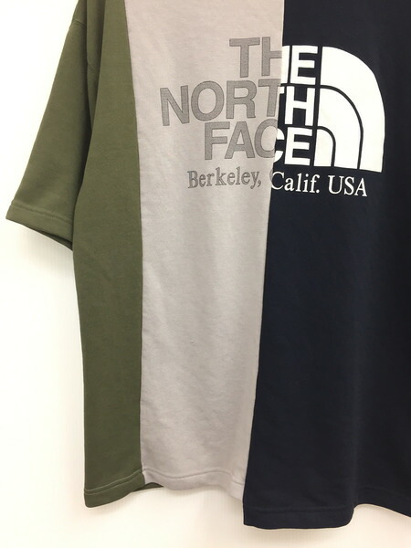 the north face asymmetry logo tee