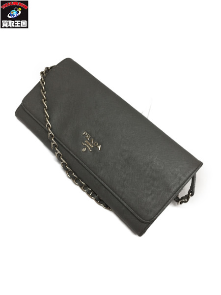 プラダ ウォレットバッグ Gry Prada チェーンウォレット ロングウォレット ショルダーウォレット 鞄 Gry プラダ バッグ 財布 ケース 財布 サフィアーノ お財布ポシェット 中古 買取王国 店 プラダ ウォレットバッグ Gry Prada チェーンウォレット ロングウォレット ショルダーウォレット 鞄 Gry プラダ バッグ 財布 ケース 財布 サフィアーノ お財布ポシェット 中古 買取王国 店