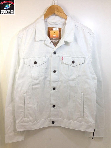 levi's white denim jacket