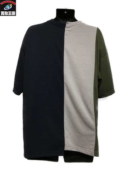 the north face asymmetry logo tee