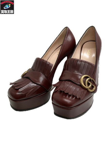 Gucci マーモントGGスクエアトゥパンプス、サイズ38 Gucci マーモントGGスクエアトゥパンプス、サイズ38