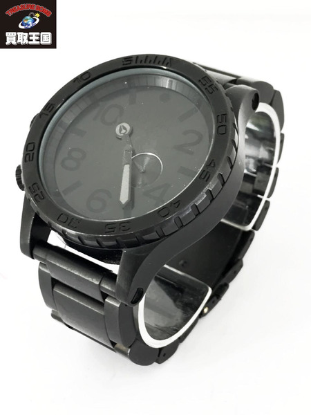 Nixon 51 30 A057 001 クォ ツ腕時計 真っ黒 S S 中古 Doorswindowsstairs Co Uk