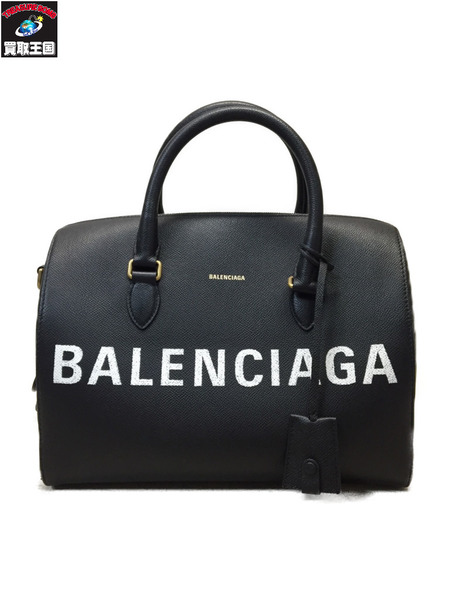 BALENCIAGA ブラックレザーバッグ BALENCIAGA ブラックレザートートバッグ