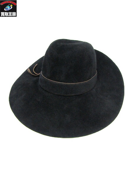 買取王国 帽子 Borsalino つば広 黒 ハット 店 メンズ帽子 中古 買取王国 帽子 Borsalino つば広 黒 ハット 店 メンズ帽子 中古