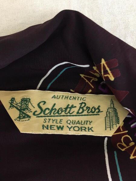 Schott Hawaiian Shirt Neon Sign 人絹ワイシャツ 中古 Bairien Yamagata Jp