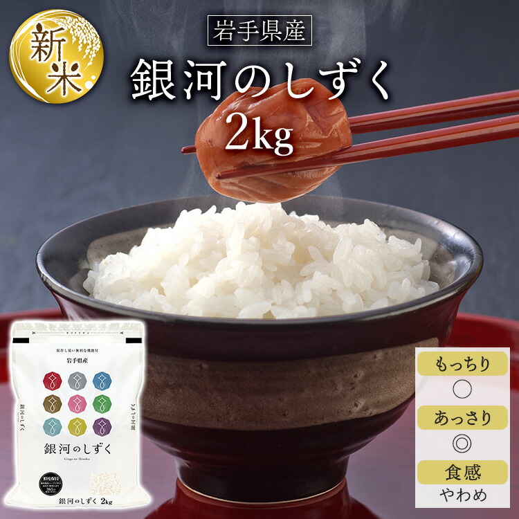 米 岩手県産 銀河のしずく 20kg 特A米