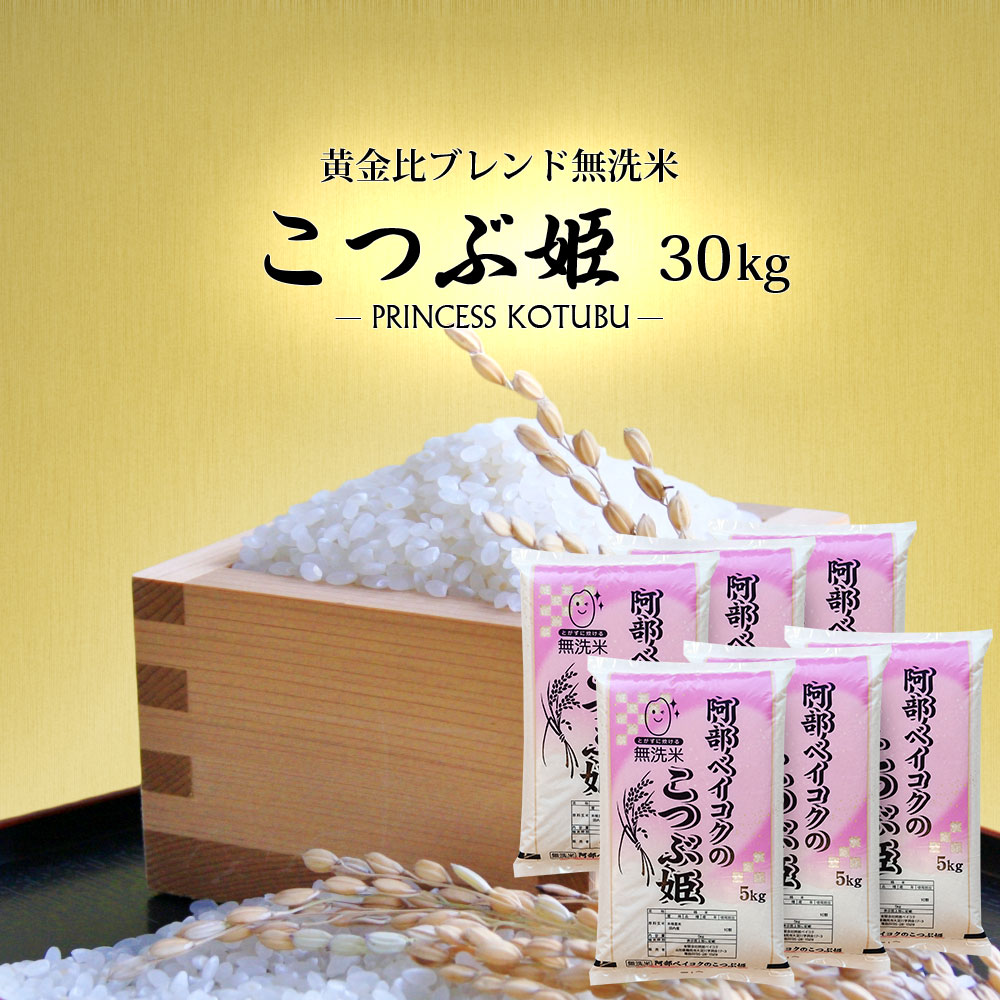 楽天市場】無洗米 送料無料 20kg こつぶ姫 5kg袋×4ケ 【別途送料加算