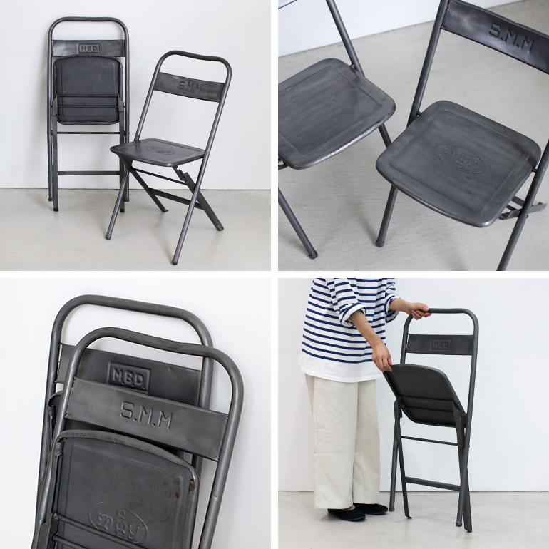 ランク別P最大10倍】PUEBCO[プエブコ]VINTAGE STEEL FOLDING CHAIR