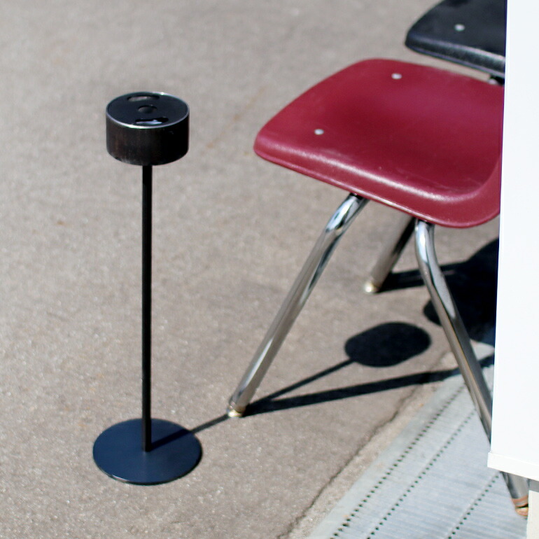 【100円クーポン配布中】SIKAKU[シカク]<br>SMOKING STAND<br>[スモーキングスタンド スタンド式灰皿 卓上 受け皿 アイアン 鉄 什器 オフィス 店舗 インテリア ディスプレイ シンプル]☆
