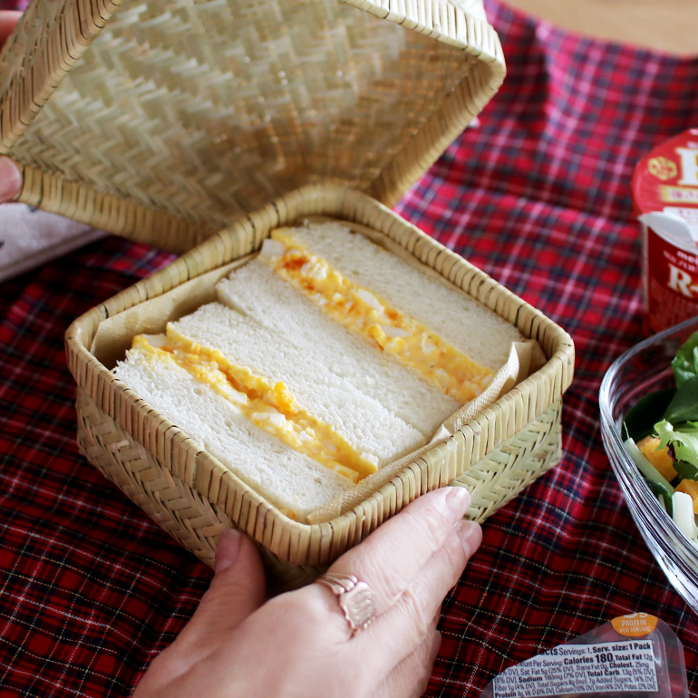 松野屋[まつのや]篠竹サンドイッチかご[弁当箱 ランチボックス 竹かご