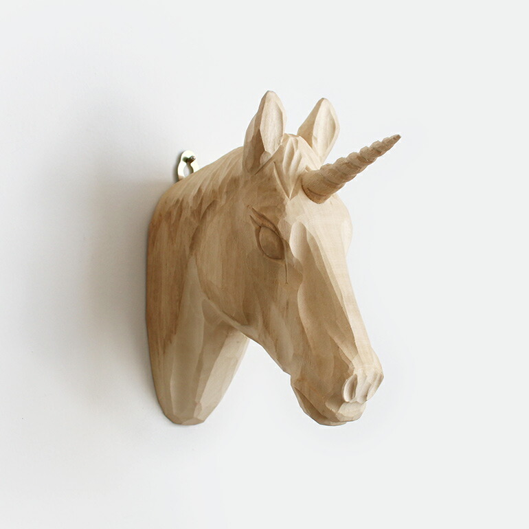 【楽天市場】amabro[アマブロ]WOOD ANIMAL HEAD / Unicorn[ユニコーン 頭 天然素材 シナ 木 手彫り