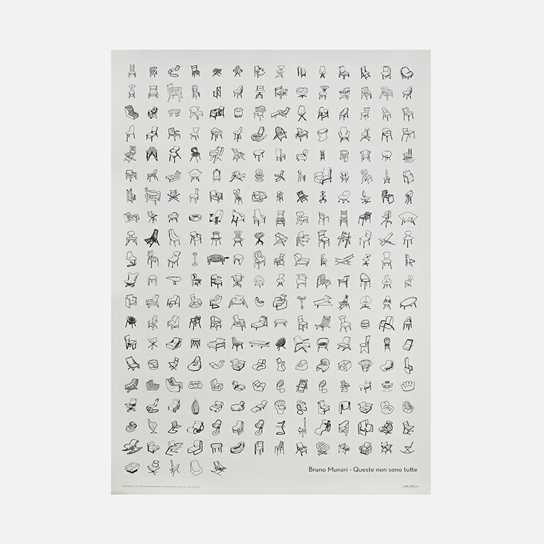 【楽天市場】【100円クーポン配布中】Bruno Munari[ブルーノ・ムナーリ]ポスター これが全てではありません Queste non