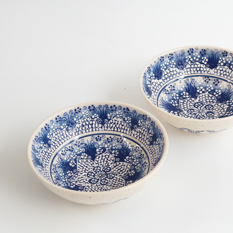 【100円クーポン配布中】POEFJUH Oriental blue ボウル Large Φ265