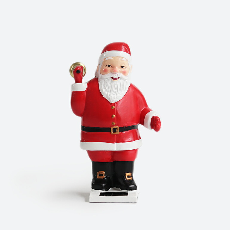 楽天市場】ソーラー サンタクロース KIKKERLAND Solar Santa With Bell