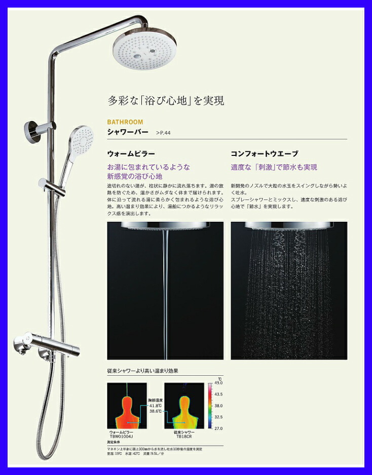 楽天市場 Toto 壁付サーモスタット混合水栓 シャワー 節水 水栓 ひまわりシャワー Tbwj 取付工事可能 送料無料 オーケーストア