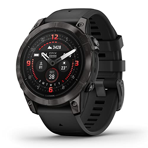 ガーミン(GARMIN) epix Pro 47粍 Sapphire Ti Carbon Gray DLC/Black【日本定め事品】心電図(ECG)適用業務相応うひな形