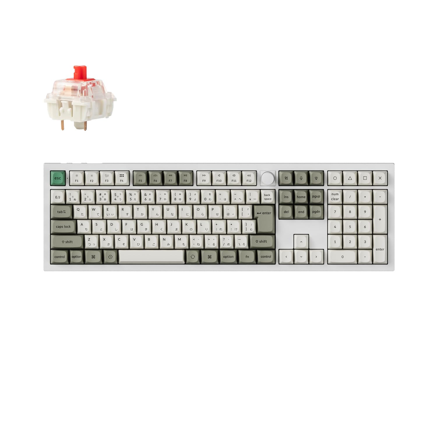 【国内定め事品】Keychron Q6 Max QMK/VIAワイヤレス・カスタムメカニカルキーボード、フルサイズ、2.4 GHz/Bluetooth/有線繋ぎ合わせる、JISレイアウト、RGB点火装置、熱っぽい取り換える相応うGateron Jupiter力学的...