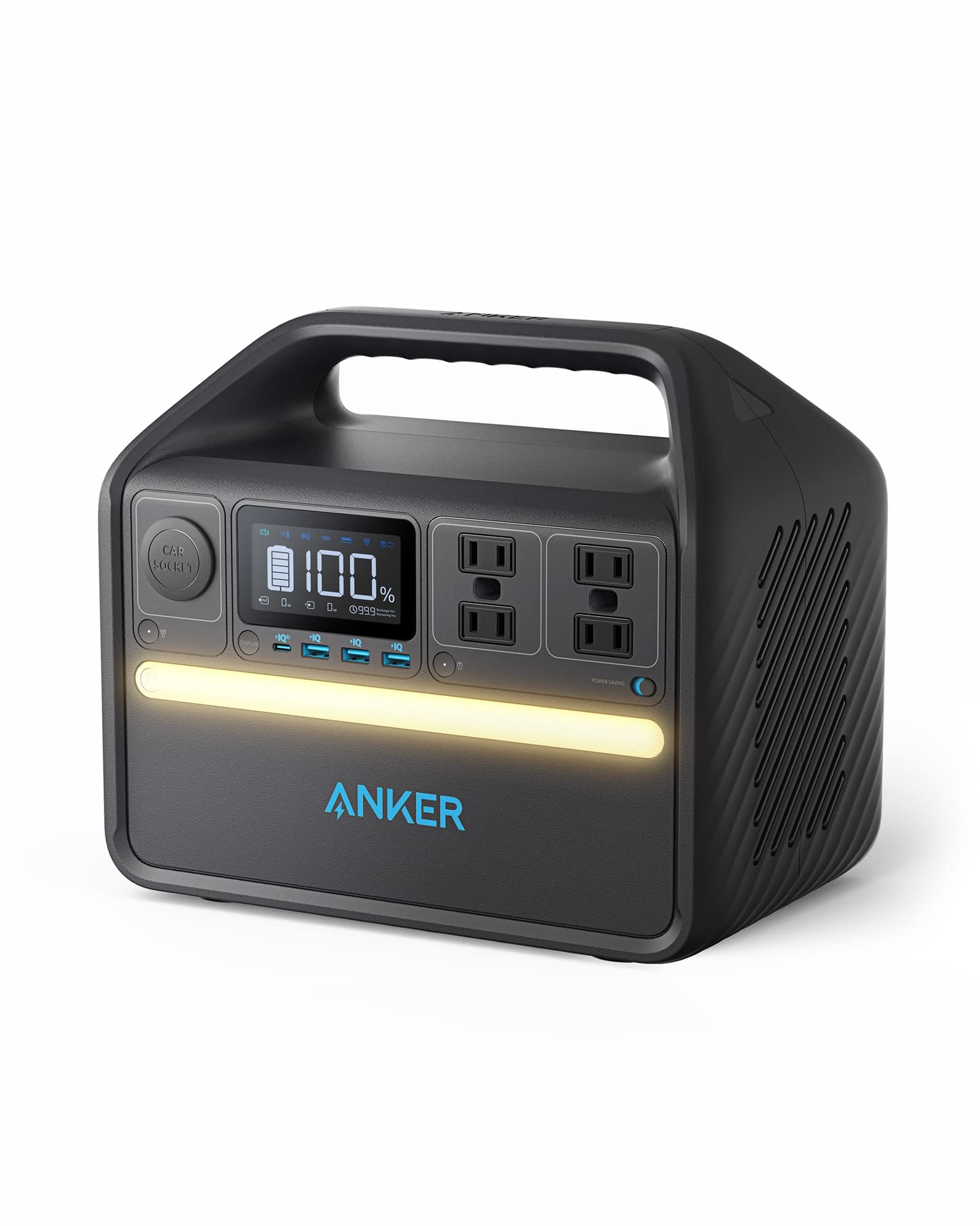 Anker 535 Portable Power Station (PowerHouse 512Wh) 携帯型ワット数 定格500W AC4界面 小型軽さ リン酸鉄 難民キャンプ 防災 節電 車中泊 防災安全性のある連合とき勧める
