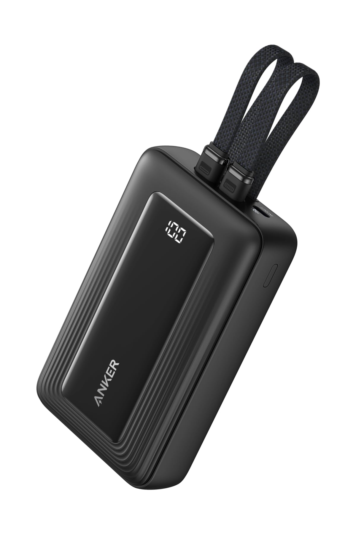 Anker Zolo Power Bank (20000mAh, 30W, Built-In USB-C/ライトニングケーブル) 黒いこと (移動性乾電池 20000mAh 最大限度30W最終生産物 有線テレビ一体型 見せびらかす積み上げる) 【PD/PowerIQ積み上げる/PSE科学技術標準尺度其れ相応/MFi公許...