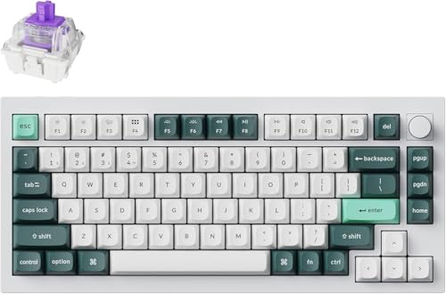 【国内定め事品】Keychron Q1 HE QMK無線電話・カスタム鍵盤、広座敷成り行きGateronダブルレールマグネットスイッチ、ラピッド銃の引き金、2.4 GHz/Bluetooth/有線繋ぎ合わせる、RGB点火装置、ホットスワッ...