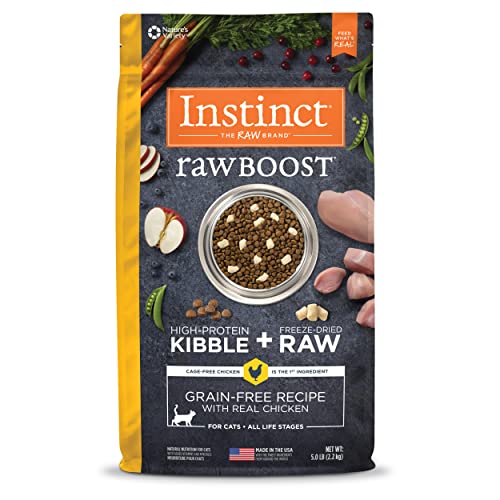 Instinct 猫用グレインフリー生肉キャットフード すくみ上がる素っ気ない 即物的意気地無し rawBOOST 2.2kg