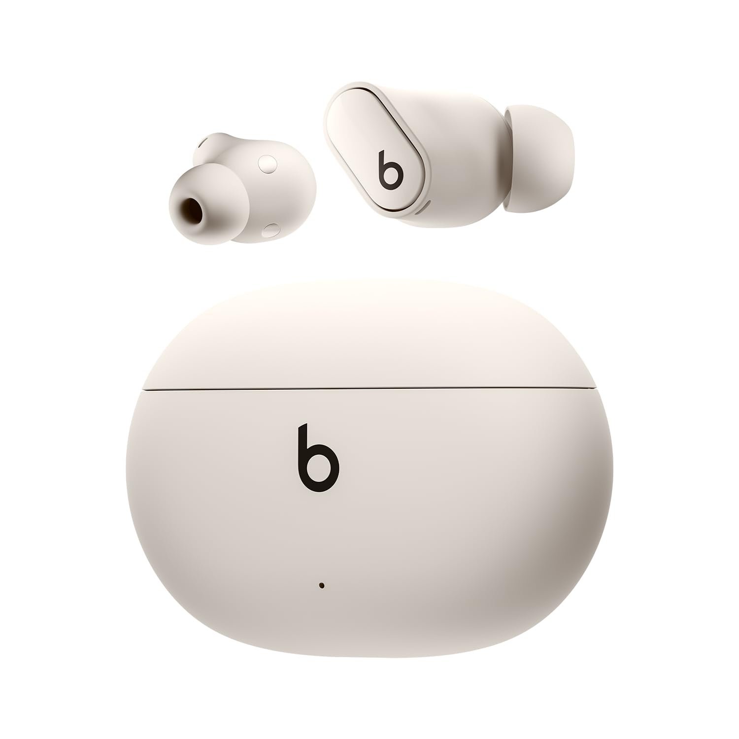 Beats Studio Buds + | ワイヤレスノイズキャンセリングイヤフォン - AppleデバイスとAndroidデバイスで取り替えっこ性が盛りかえす、内蔵マイクロホン、耐汗仕様Bluetoothイヤ電話機、あき場所オーディオ - 象牙色