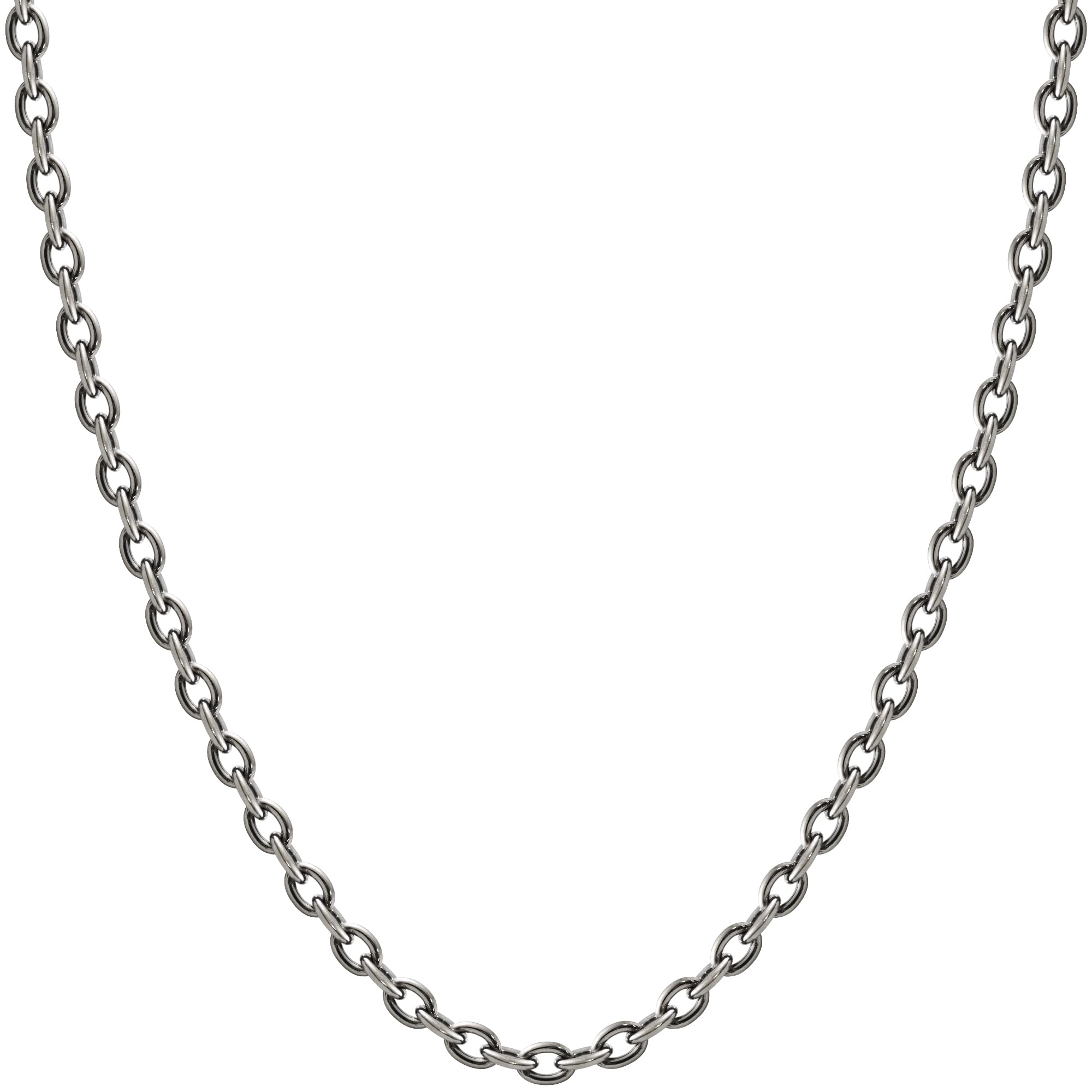 [ファイテン] KJ [限 定 品] チタン チェーン店 首飾り あずき 幅3.0粍 40~70珊 (50珊) 日本製 金属元素アレルギー反応相応う