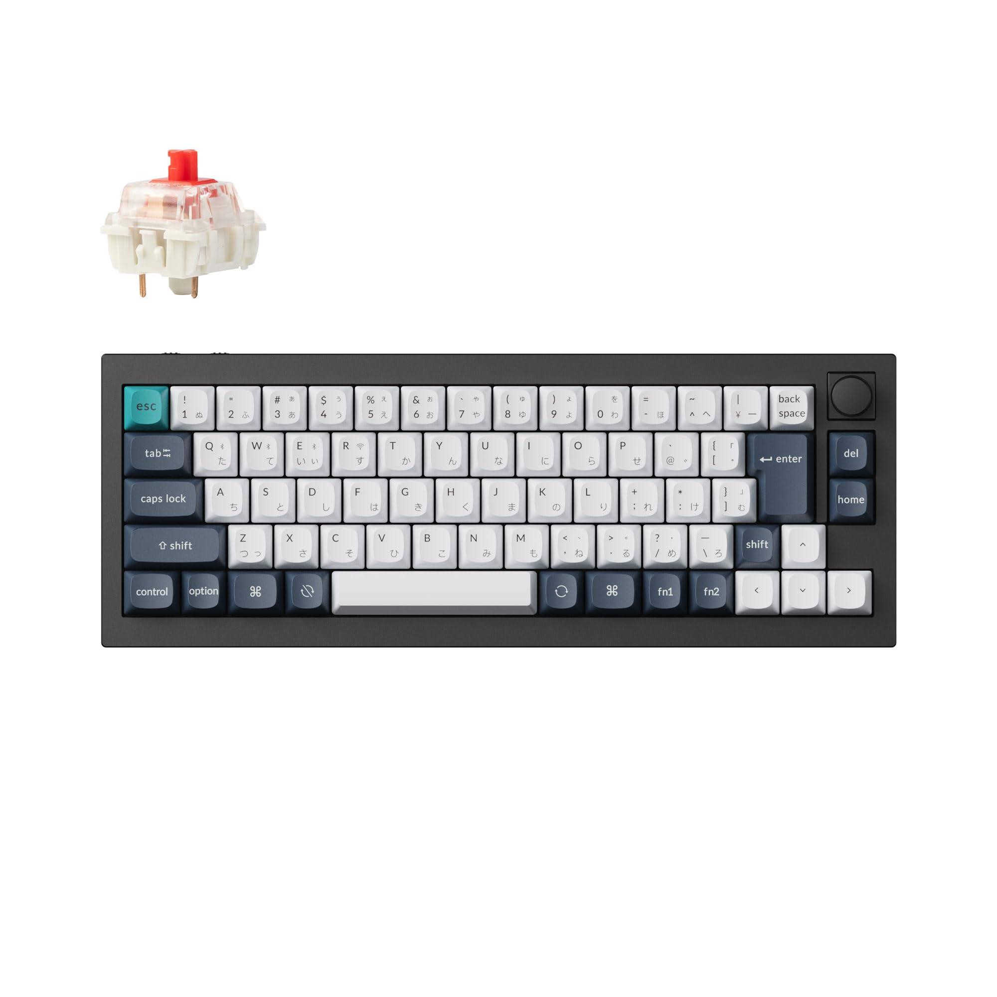 【国内置き目品】Keychron Q2 Max QMK/VIAワイヤレス・カスタムメカニカルキーボード、2.4 GHz/Bluetooth/有線繋ぎ合わせる、JISレイアウト、RGB点火装置、熱っぽい切りかえる相応うGateron Jupiter機械的取り替えっこ/盛りだくさん...