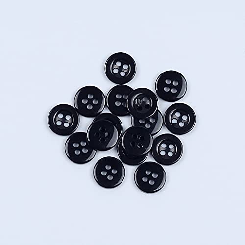 【楽天市場】SSYSSY 樹脂ボタン 穴4つ 11.5mm/12.5mm/15mm 100個セット 縫製 手芸 DIY用品 (black