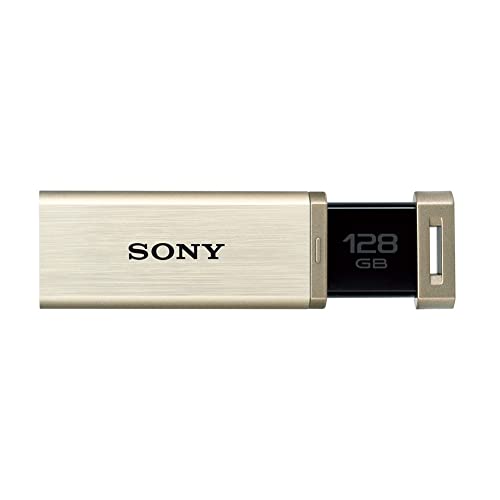 ソニー USB記憶装置 USB3.1 128GB ゴールド 弾丸道路印字機 USM128GQXN [国内定まり品]
