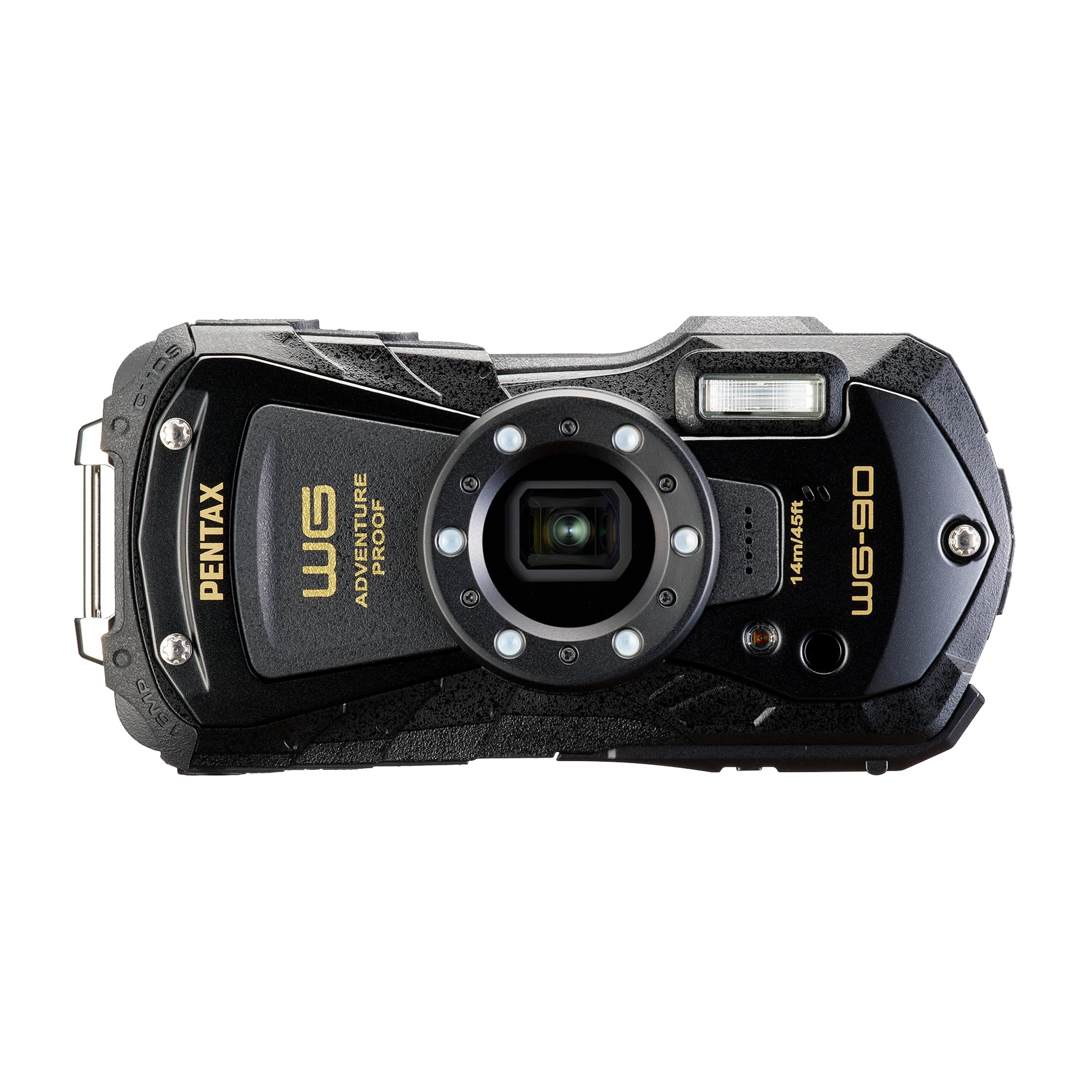 PENTAX WG-90 黒いこと 本格雨合羽デジタル写真機 14m雨合羽 (年代順の継続2第四次元) 1.6m耐衝撃 防塵 -10°C耐寒 アウトドアで放射能するタフネスボディ CALS流行り物積み上げるで 一こま書きとどめるなど広広とした商行為一こまで放射能