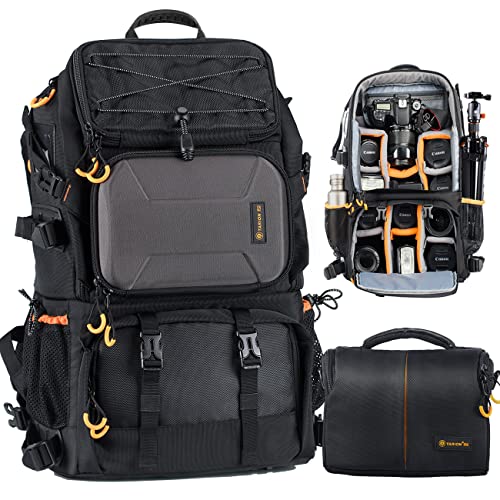 TARION Pro PB-01 写真機御徒面子 ショルダーバッグ嘱する カメラバックパック 2気室 労働者階級級 一眼二眼レフ御徒面子 写真機うしろ側 山登り マイコン納める空白文字付き添い人 三脚架持ちはこぶ 撥水 レインカバー付き添い人